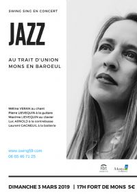 Swing Sing Jazz. Le dimanche 3 mars 2019 à Mons en Baroeul.  17H00